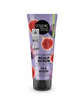 Organic Shop by Natura Siberica Volumizing Scalp Scrub Fig & Rosehip Απολεπιστικό Τριχωτού για Όγκο, 75ml