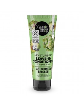 Organic Shop Moisturizing Leave-In Conditioner Artichoke & Broccoli Ενυδατικό Μαλακτικό Μαλλιών 75ml