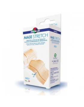 Master Aid Maxi Stretch Καφέ 50x8cm – Αυτοκόλλητο Ρολό Συνεχούς Γάζας για Επιδέσεις