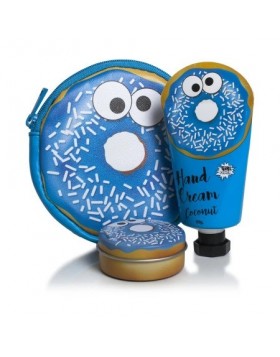 Pokhara Donut Set με Τσαντάκι – Lip Balm & Κρέμα Χεριών Καρύδα | Χαριτωμένο Δώρο Ομορφιάς & Ενυδάτωσης