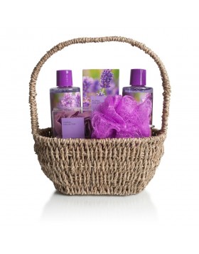 Pokhara Set Bath Basket Ocean Breeze – Σετ μπάνιου με λοσιόν, shower gel, bath salt & λουλούδι μπάνιου για δροσερή φροντίδα σώματος