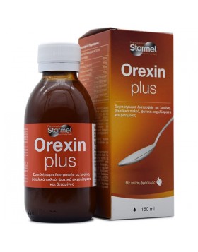 Starmel Orexin Plus 150ml ? Συμπλήρωμα για Όρεξη & Αντιμετώπιση Ανορεξίας με Γεύση Φράουλα