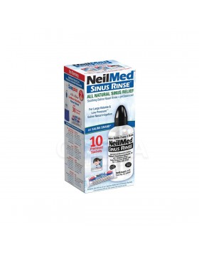 Neilmed Sinus Rinse Σύστημα Ρινικών Πλύσεων για Ενήλικες Συσκευή + 10 Φακελάκια