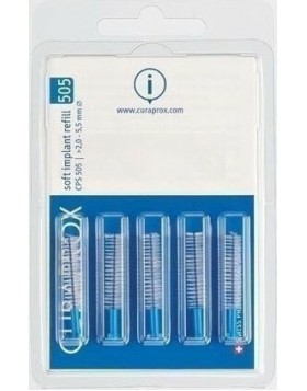 Curaprox CPS505 Ανταλλακτικά Βουρτσάκια Μπλε – 5τμχ