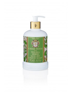Saponificio Fiorentino Luxury Liquid Soap Cedar Wood & Tonka 500ml – Πολυτελές Υγρό Σαπούνι με Κέδρο & Τόνκα