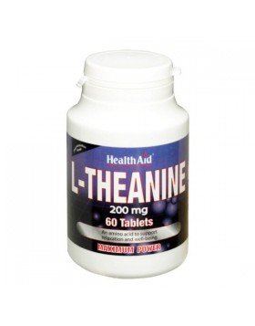 Health Aid L-Theanine 200mg 60 Tabs – Συμπλήρωμα Χαλάρωσης & Συγκέντρωσης