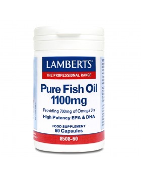 Lamberts Pure Fish Oil Ω3 Λιπαρά Οξέα 1100mg 60Caps