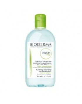 Bioderma Sébium H2O 500ml – Δερματολογικό Νερό Καθαρισμού Micellaire για Μεκτή & Λιπαρή Επιδερμίδα | Ντεμακιγιάζ & Εξισορρόπηση Σμήγματος