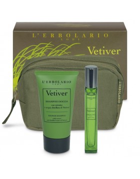 L'Erbolario Vetiver Beauty Box – Άρωμα 10ml & Σαμπουάν Ντους 75ml σε κομψή συσκευασία δώρου για κάθε άνδρα