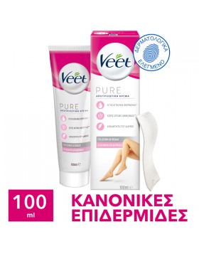 Veet Pure Κρέμα Αποτρίχωσης για Κανονικές Επιδερμίδες, 100ml