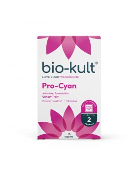 Bio-Kult Pro-Cyan Προηγμένη Φόρμουλα Προβιοτικών Τριπλής Δράσης για την Ενίσχυση της Υγείας του Ουροποιητικού Συστήματος, 15caps