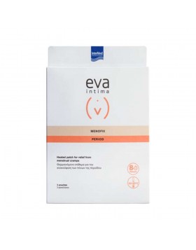 Intermed Eva Intima Menofix Period Patch Αυτοκόλλητο Θερμαινόμενο Επίθεμα για την Ανακούφιση των Πόνων Περιόδου 3τεμ