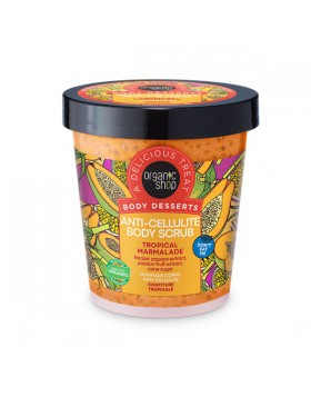 Organic Shop by Natura Siberica Body Desserts Anti-Cellulite Body Scrub Tropical Marmalade Απολεπιστικό Σώματος κατά της Κυτταρίτιδας Τροπικά Φρούτα 450ml