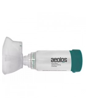 Aeolos Αεροθάλαμος Εισπνοών με Μάσκα Κατάλληλος για Παιδιά 6y+ & Ενήλικες