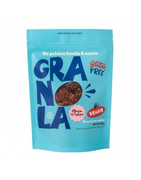 Emelia Granola με Κακάο & Μελάσα 280g – Υγιεινό Πρωινό με Πλούσια Γεύση Σοκολάτας & Φυσική Γλύκα