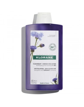 Klorane Centauree Anti-Yellowing Σαμπουάν για Ασημένιες Ανταύγιες με Κενταυρίδα BIO 400ml
