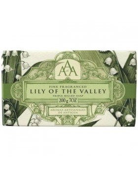 The Somerset Toiletry Co. Lily of the Valley Μπάρα Σαπουνιού 200gr Αγγλικό Πολυτελείας Σαπούνι Κρίνος της Κοιλάδας
