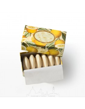 Saponificio Fiorentino Lemon – Σετ 6×50g φυτικά σαπούνια με δροσερό άρωμα λεμονιού για φρεσκάδα και καθημερινή φροντίδα