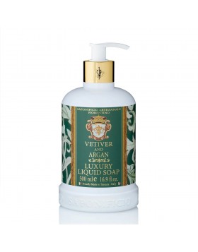 Saponificio Fiorentino Vetiver & Argan – Υγρό φυτικό σαπούνι 500ml με γήινο άρωμα βετιβέρ και θρεπτικό έλαιο άργκαν