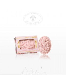 Saponificio Fiorentino Rose – Φυτικό σαπούνι 125g με εκλεπτυσμένο άρωμα τριαντάφυλλου για απαλή επιδερμίδα και φλοράλ φρεσκάδα
