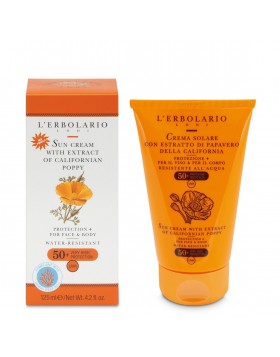L'Erbolario Αντηλιακή Κρέμα SPF50+ με Εκχύλισμα Καλιφορνέζικου Παπαρούνας 125ml