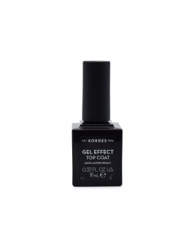 Korres Gel Effect Nail Colour Top Coat για Απλά Βερνίκια 11ml