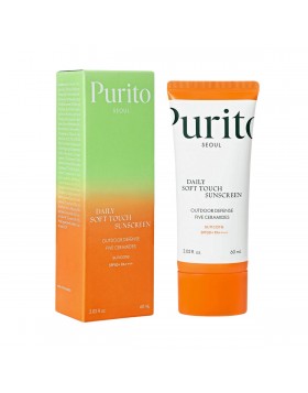 Purito Seoul Daily Soft Touch Sunscreen SPF50+ PA++++ 60ml – Αντηλιακή Κρέμα Προσώπου για Ευαίσθητο Δέρμα