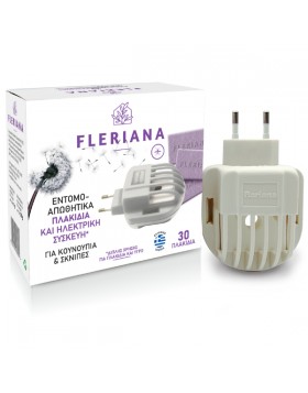 Fleriana Εντομοαπωθητικά Πλακίδια & Ηλεκτρική Συσκευή Για Κουνούπια & Σκνίπες 30 πλακίδια