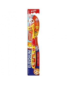 Elgydium Kids Emoji Toothbrush Οδοντόβουρτσα Για Παιδιά 2-6 Ετών 