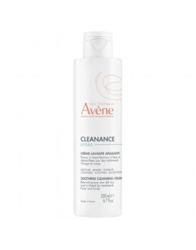 Avene Cleanance Hydra Κρέμα Καθαρισμού 200 ml – Καταπραϋντικό & Ενυδατικό Cleansing Cream