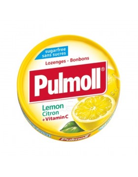 Pulmoll Καραμέλες Λεμόνι & Βιταμίνη C για το Βήχα, τον Πονόλαιμο, την Τόνωση Ανοσοποιητικού - Χωρίς Ζάχαρη, 45gr
