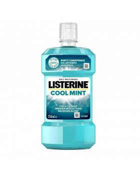 Listerine Cool Mint Mouthwash Στοματικό Διάλυμα 250 ml – Διάρκεια έως 24 ώρες φρέσκια αναπνοή