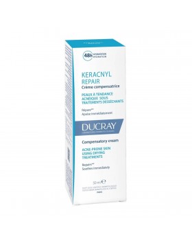 Ducray Keracnyl Repair Cream 50 ml – Επανορθωτική Ενυδάτωση για Δέρμα με Τάση Ακμής