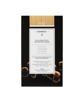 Korres Argan Oil Colorant Ageless 9.73 Χρυσό Καστανό 50 ml – Μόνιμη Βαφή κατά της Τριχόπτωσης με Pigment-Lock