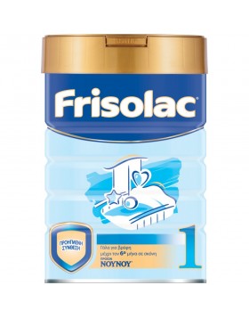 Frisolac 1 Βρεφικό Γάλα σε Σκόνη 400g – Για βρέφη 0-6 μηνών, ιδανικό ως αποκλειστική ή συμπληρωματική διατροφή