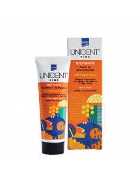 Intermed Unident Kids Toothpaste 1000ppm 50ml – Φθοριούχα Οδοντόκρεμα για Παιδιά 2+ με Γεύση Τσιχλόφουσκα