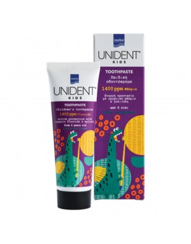 Intermed Unident Kids Toothpaste 1400ppm Φθόριο 50ml – Προστασία Δοντιών για Παιδιά 6+