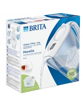 Brita Marella Λευκή Κανάτα Σερβιρίσματος 2.4lt με 1 Ανταλλακτικό Φίλτρο Maxtra Pro All-In-1