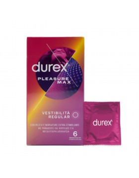 Durex Pleasuremax Προφυλακτικά x6 – με Ανάγλυφες Κουκίδες & Ραβδώσεις