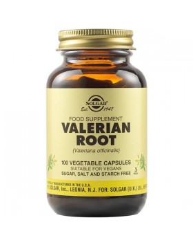Solgar Valerian Root 100 Φυτικές Κάψουλες – Φυσική Υποστήριξη Ύπνου & Χαλάρωσης