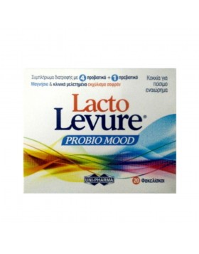 Uni‑Pharma LactoLevure Probio Mood 20 φακελίσκοι – Προβιοτικά + Σαφράν & Μαγνήσιο για Διάθεση