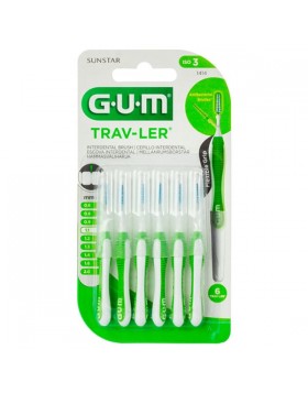 GUM Trav-ler 1414 – Μεσοδόντια Βουρτσάκια 1.1mm Πράσινα, 6τεμ