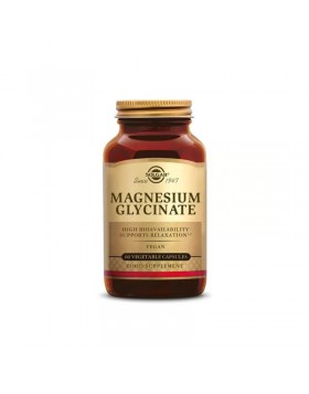 Solgar Magnesium Glycinate 60caps – Μαγνήσιο Υψηλής Απορρόφησης για Μυς & Νευρικό Σύστημα