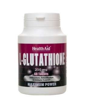 Health Aid L-Glutathione 250mg – Ισχυρό Αντιοξειδωτικό 60 tabs