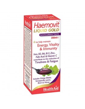 Health Aid Haemovit Liquid Gold 200ml – Υγρά Θρεπτικά Στοιχεία Αίματος