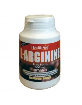 Health Aid L-Arginine 500mg – 60 tabs για Ενέργεια & Μυϊκή Υποστήριξη