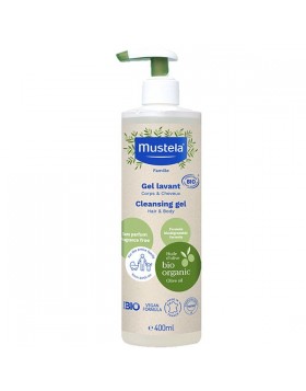 Mustela Bio Cleansing Gel Βιολογικό Τζελ Καθαρισμού για Μαλλιά & Σώμα 400ml