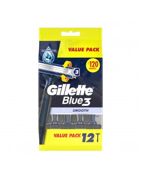 Gillette Blue3 Smooth Ξυραφάκια Μίας Χρήσης 12τμχ