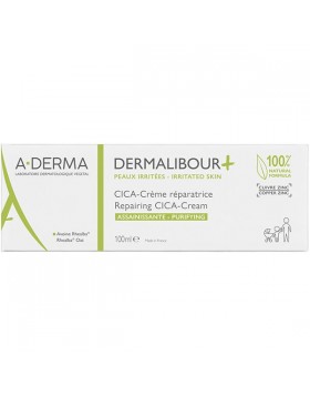 A-Derma Dermalibour+ Cica Εξυγιαντική Επανορθωτική Κρέμα 100ml για Ερεθισμένο & Ευαίσθητο Δέρμα