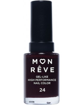 Mon Reve Gel Like Gloss Βερνίκι Νυχιών Μακράς Διαρκείας Καφέ 24 13ml